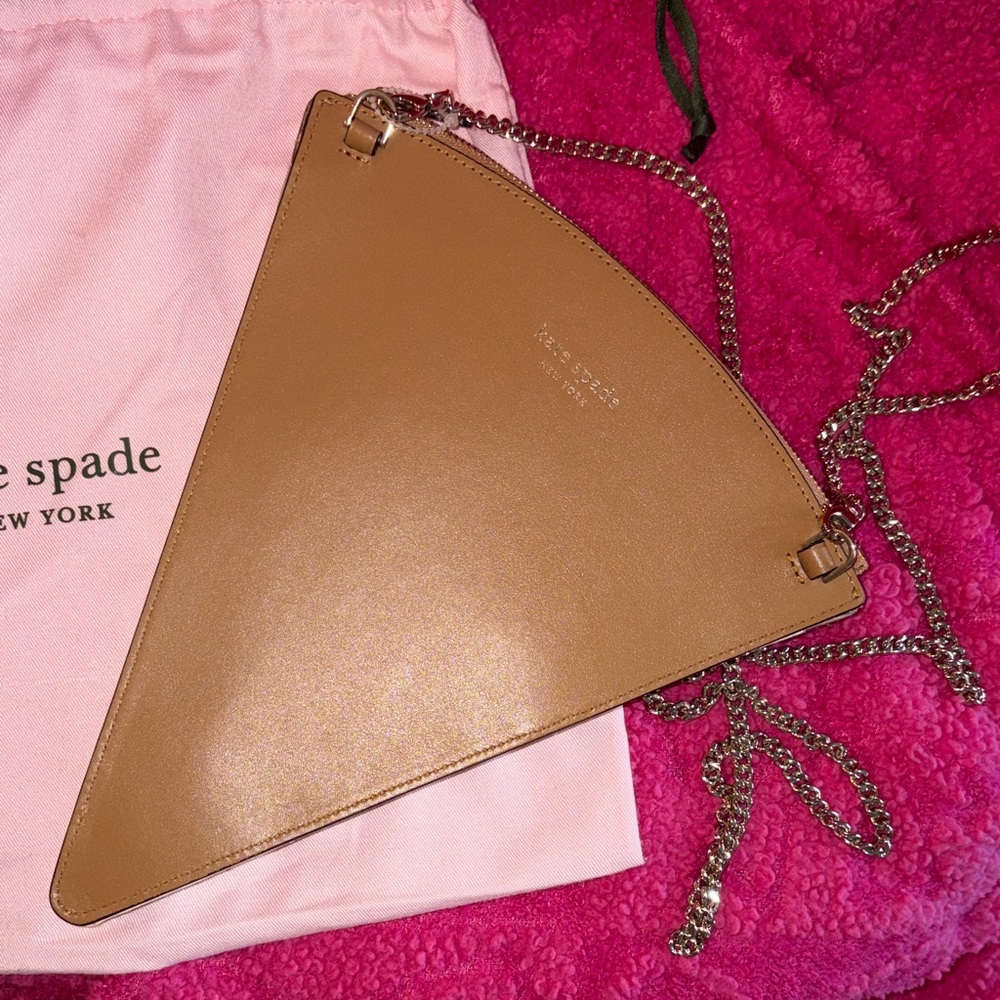 Kate Spade Pizza Slice Clutch with Red and Silver Accents - Picture 2 of 8